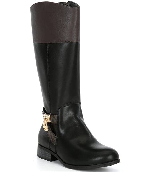 michael kors hamilton riding boot dillards|MICHAEL Michael Kors Girls' Finley Hamilton Leather Tall Riding .